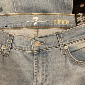 7 for all Mankind - slimy blue jeans